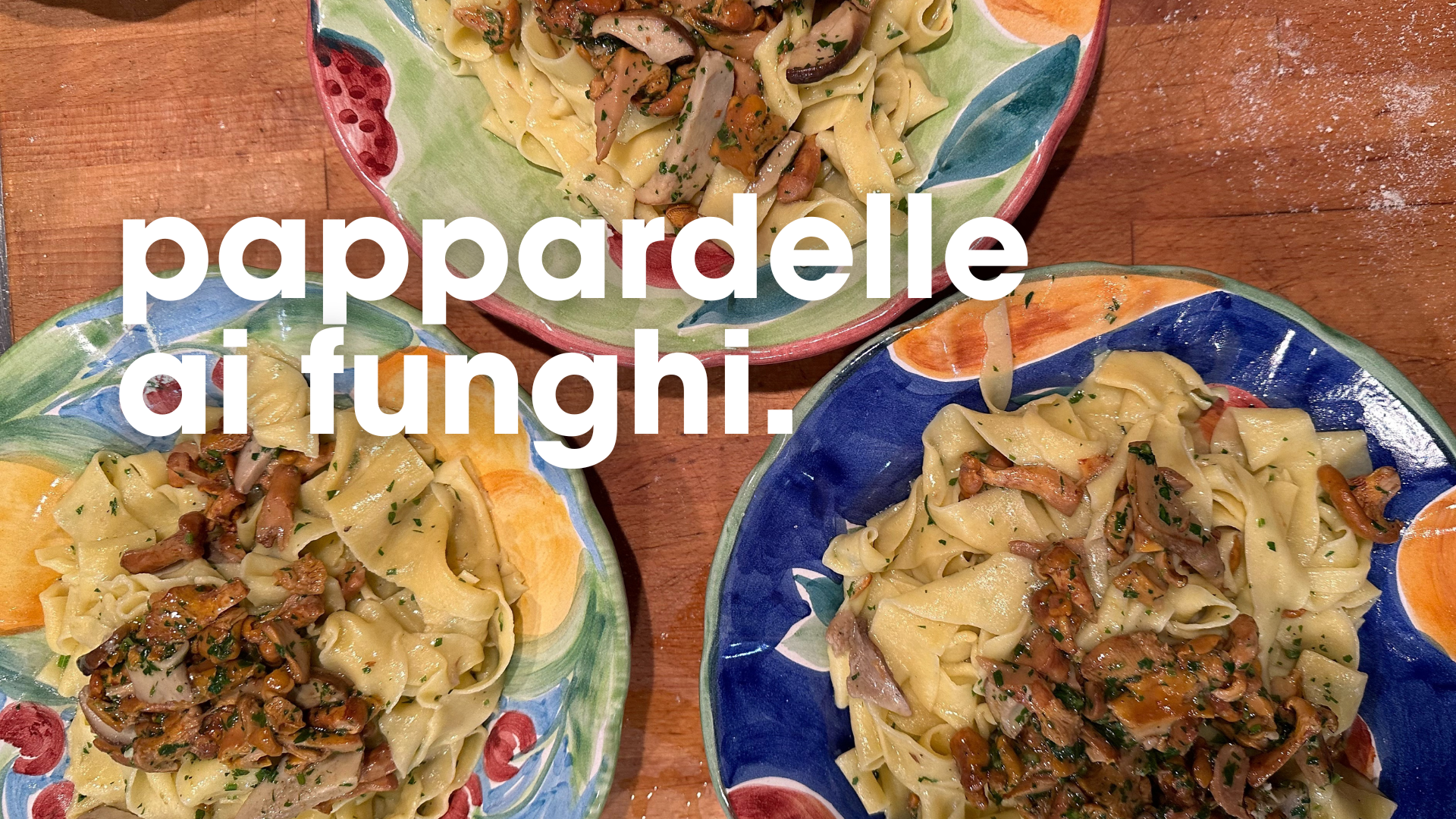 pappardelle ai funghi