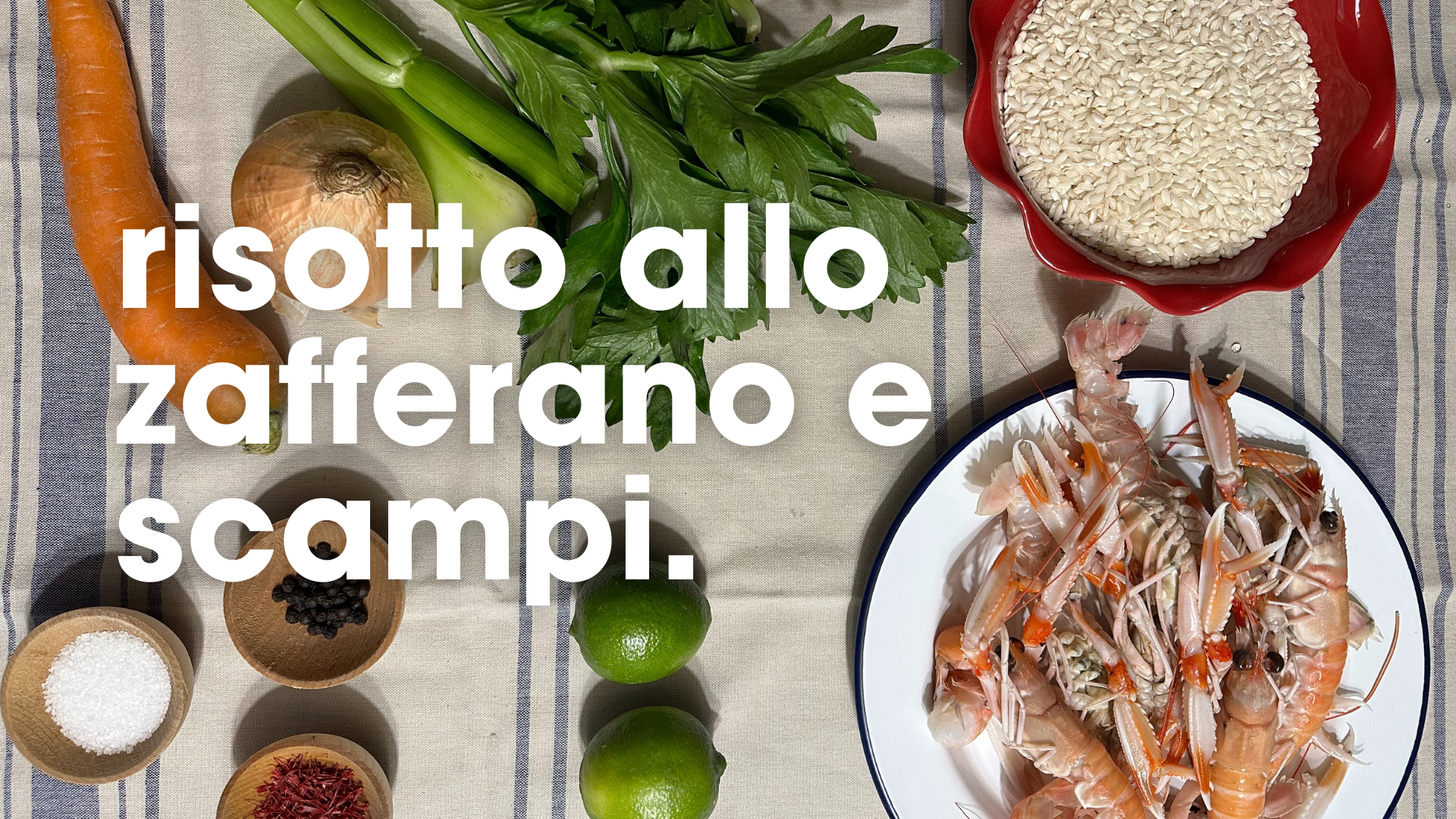 risotto scampi e zafferano